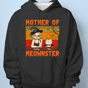 Mother Of Meownsters - Cat Personalized Custom Unisex T-shirt, Hoodie, Sweatshirt - Halloween Gift For Pet Owners, Pet Lovers