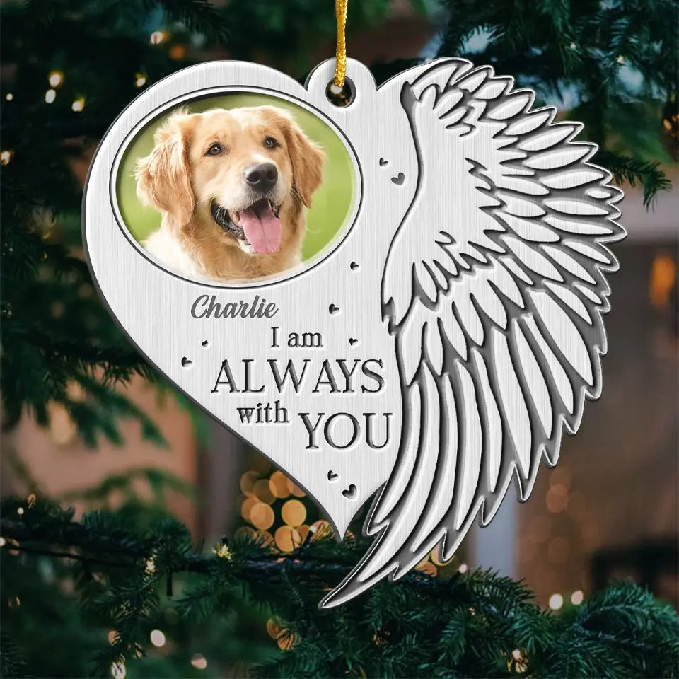 Custom Photo Bound By Memories, United In Love - Memorial Personalized Custom Ornament - Metal Custom Shaped - Sympathy Gift, Christmas Gift For Pet Owners, Pet Lovers