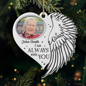 Custom Photo A Moment In Our Arms, Forever In Our Hearts - Memorial Personalized Custom Ornament - Metal Custom Shaped - Sympathy Gift, Christmas Gift For Family Members