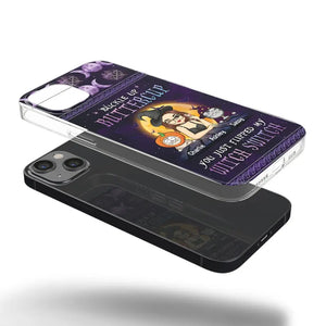 You Just Flipped My Witch Switch - Cat Personalized Custom Clear Phone Case - Halloween Gift For Pet Owners, Pet Lovers