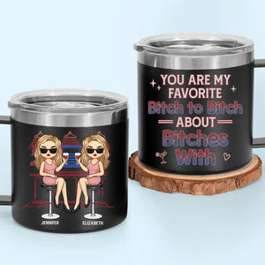 True Friendship Is A Rare Gem - Bestie Personalized Custom 14oz Stainless Steel Tumbler With Handle - Gift For Best Friends, BFF, Sisters