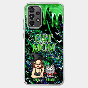 Witchy Vibes For Cat Mom This Halloween - Cat Personalized Custom Clear Phone Case - Halloween Gift For Pet Owners, Pet Lovers