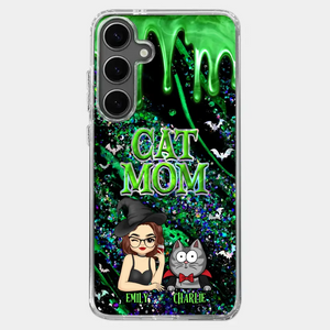 Witchy Vibes For Cat Mom This Halloween - Cat Personalized Custom Clear Phone Case - Halloween Gift For Pet Owners, Pet Lovers