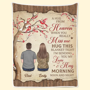 Memories Of Loved Ones Live On In The Stories We Share - Memorial Personalized Custom Blanket - Sympathy Gift For Family Members