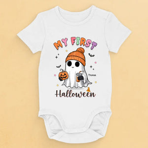 My First Halloween - Family Personalized Custom Baby Onesie - Halloween Gift For Baby Kids, Newborn Baby