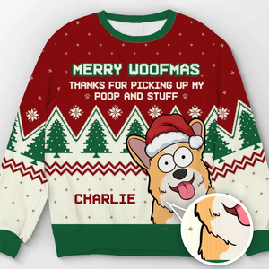 Pawsome Christmas Vibes - Dog Personalized Custom Ugly Sweatshirt - Unisex Wool Jumper - Christmas Gift For Pet Owners, Pet Lovers