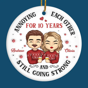 Your Love Is The Greatest Gift I Could Ever Unwrap - Couple Personalized Custom 3D Inflated Effect Printed Ornament - Ceramic Round Shaped - Christmas Gift For Husband Wife, Anniversary