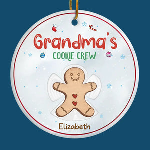 Spreading Gingerbread Joy - Family Personalized Custom Ornament - Ceramic Round Shaped - Christmas Gift For Mom, Grandma