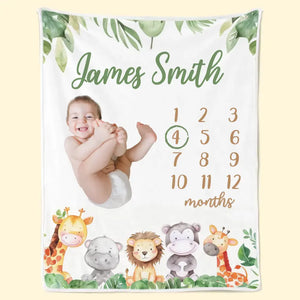 Custom Photo Every Baby Deserves A Cozy Place To Dream - Family Personalized Custom Baby Blanket - Gift For Baby Kids, Newborn Baby