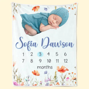 Custom Photo You’re My Favorite Reason To Lose Sleep - Family Personalized Custom Baby Blanket - Gift For Baby Kids, Newborn Baby