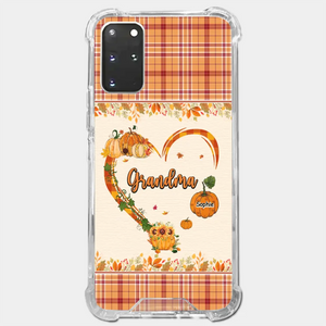 Family Time Is Like A Cozy Pumpkin Patch On A Crisp Autumn Day - Family Personalized Custom Clear Phone Case - Autumn Fall Gift For Grandma