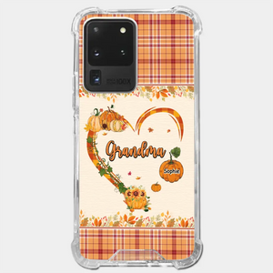 Family Time Is Like A Cozy Pumpkin Patch On A Crisp Autumn Day - Family Personalized Custom Clear Phone Case - Autumn Fall Gift For Grandma