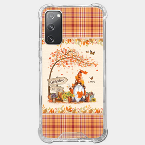 Oh My Gourd I Love Fall - Family Personalized Custom Clear Phone Case - Autumn Fall Gift For Grandma