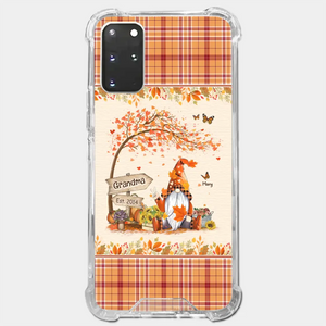 Oh My Gourd I Love Fall - Family Personalized Custom Clear Phone Case - Autumn Fall Gift For Grandma