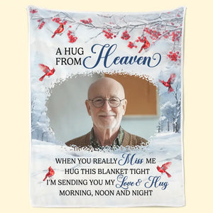 Custom Photo The Best Memories Will Always Live On In Our Hearts - Memorial Personalized Custom Blanket - Sympathy Gift For Family Members