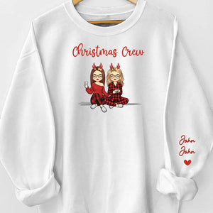 Christmas Is All About Making Memories With Those We Love - Family Personalized Custom Unisex Sweatshirt With Design On Sleeve - Christmas Gift For Family Members