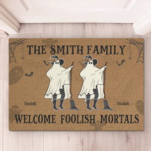 Pumpkins And Family Make The Best Halloween Memories - Family Personalized Custom Home Decor Decorative Mat - Halloween Gift For Family Members