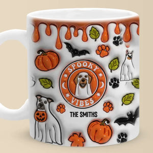 Too Cute To Spook - Dog Personalized Custom 3D Inflated Effect Printed Mug - Halloween Gift For Pet Owners, Pet Lovers