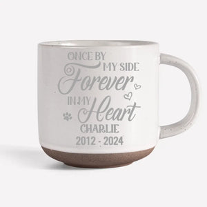 The Moment Your Heart Stopped, Mine Changed Forever - Memorial Personalized Custom Pottery Mug - Sympathy Gift For Pet Owners, Pet Lovers