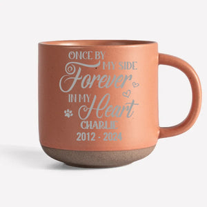 The Moment Your Heart Stopped, Mine Changed Forever - Memorial Personalized Custom Pottery Mug - Sympathy Gift For Pet Owners, Pet Lovers