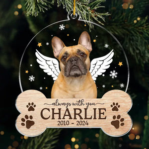 Custom Photo Memories With You Last A Lifetime - Memorial Personalized Custom Ornament - Acrylic Custom Shaped - Sympathy Gift, Christmas Gift For Pet Owners, Pet Lovers