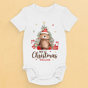 Like A Baby Bear, Full Of Cuddles And Curiosity - Family Personalized Custom Baby Onesie - Christmas Gift For Baby Kids, Newborn Baby