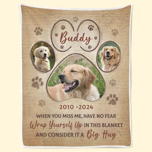 Custom Photo Sometimes The Smallest Things Take Up The Most Room In Your Heart - Memorial Personalized Custom Blanket - Sympathy Gift For Pet Owners, Pet Lovers