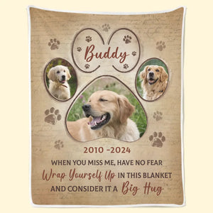 Custom Photo Sometimes The Smallest Things Take Up The Most Room In Your Heart - Memorial Personalized Custom Blanket - Sympathy Gift For Pet Owners, Pet Lovers