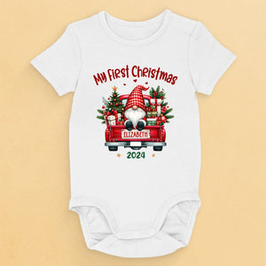 Santa's Cutest Little Helper - Family Personalized Custom Baby Onesie - Christmas Gift For Baby Kids, Newborn Baby