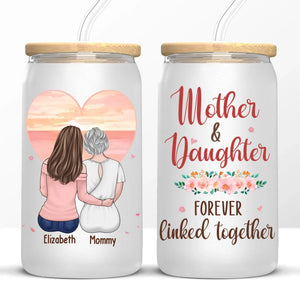 My Daughter Is My Biggest Blessing - Family Personalized Custom Glass Cup, Iced Coffee Cup - Gift For Mom, Daughter