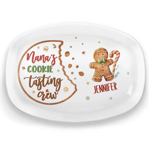 Nana's Perfect Batch - Family Personalized Custom Platter - Christmas Gift For Mom, Grandma