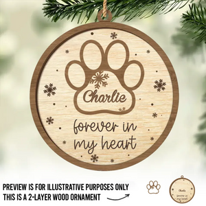 You’ll Always Be My Beloved Companion - Memorial Personalized Custom Shaped 2 Layered Wood Christmas Ornament - Christmas Gift, Sympathy Gift For Pet Owners, Pet Lovers