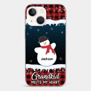 A Special Way To Keep Family Memories Close Every Day - Family Personalized Custom Clear Phone Case - Christmas Gift For Grandma