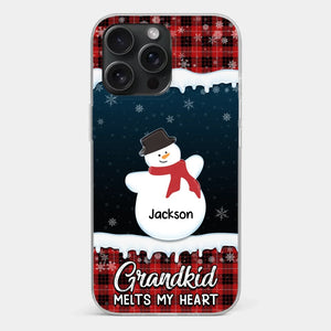 A Special Way To Keep Family Memories Close Every Day - Family Personalized Custom Clear Phone Case - Christmas Gift For Grandma