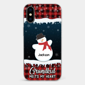 A Special Way To Keep Family Memories Close Every Day - Family Personalized Custom Clear Phone Case - Christmas Gift For Grandma