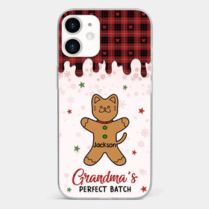 Personalize Her Phone With Memories That Make Her Smile - Family Personalized Custom Clear Phone Case - Christmas Gift For Grandma