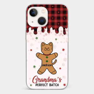 Personalize Her Phone With Memories That Make Her Smile - Family Personalized Custom Clear Phone Case - Christmas Gift For Grandma