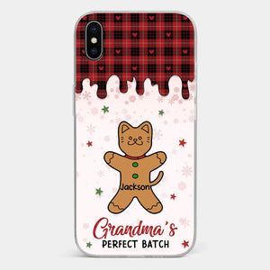 Personalize Her Phone With Memories That Make Her Smile - Family Personalized Custom Clear Phone Case - Christmas Gift For Grandma