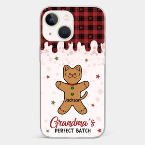 Personalize Her Phone With Memories That Make Her Smile - Family Personalized Custom Clear Phone Case - Christmas Gift For Grandma