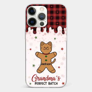 Personalize Her Phone With Memories That Make Her Smile - Family Personalized Custom Clear Phone Case - Christmas Gift For Grandma