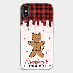 Personalize Her Phone With Memories That Make Her Smile - Family Personalized Custom Clear Phone Case - Christmas Gift For Grandma