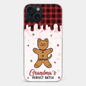 Personalize Her Phone With Memories That Make Her Smile - Family Personalized Custom Clear Phone Case - Christmas Gift For Grandma