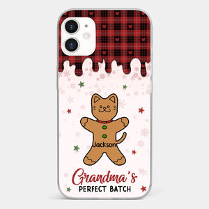 Personalize Her Phone With Memories That Make Her Smile - Family Personalized Custom Clear Phone Case - Christmas Gift For Grandma