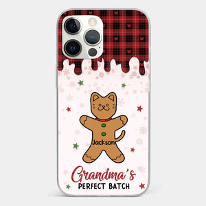 Personalize Her Phone With Memories That Make Her Smile - Family Personalized Custom Clear Phone Case - Christmas Gift For Grandma