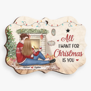 This Gift Captures The Spirit Of Togetherness And Love - Couple Personalized Custom Ornament - Wood Benelux Shaped - Christmas Gift For Husband Wife, Anniversary