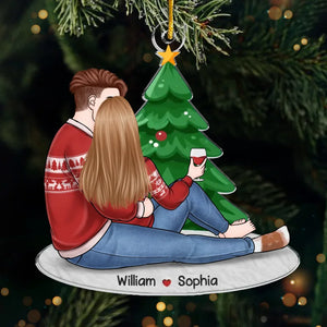 You Make My Christmas Joyous With Your Love - Couple Personalized Custom Ornament - Acrylic Custom Shaped - Christmas Gift For Husband Wife, Anniversary