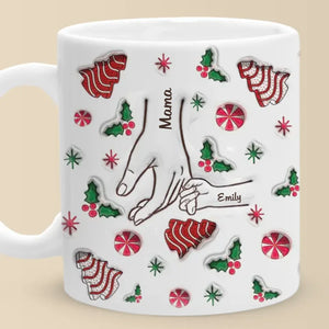 Little Things Create Big Memories With Family - Family Personalized Custom 3D Inflated Effect Printed Mug - Christmas Gift For Gift For Mom, Grandma