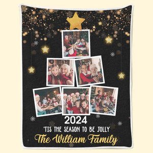 Custom Photo Being With Family Is The Best Part Of Christmas - Family Personalized Custom Blanket - Christmas Gift For Family Members