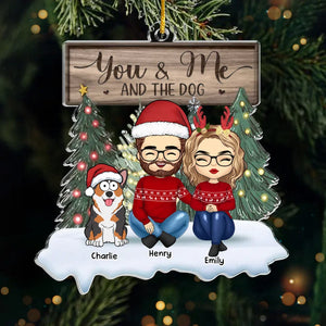 Paws And Love Fill Our Home - Dog & Cat Personalized Custom Ornament - Acrylic Custom Shaped - Christmas Christmas Gift For Husband Wife, Anniversary, Pet Owners, Pet Lovers