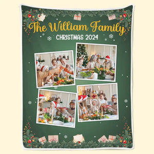 Custom Photo Family Is The Greatest Christmas Gift - Family Personalized Custom Blanket - Christmas Gift For Family Members